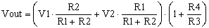 summing-amplifier-equation