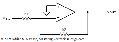 med hensyn til Alle kaskade How to Derive the Inverting Amplifier Transfer Function – Mastering  Electronics Design