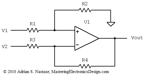 consonante confirmar Entretenimiento Differential Amplifier Output Common-Mode Voltage Calculator – Mastering  Electronics Design