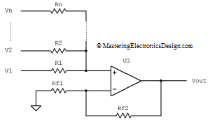 n-input-summing-amplifier