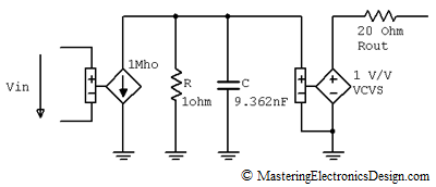 Norton Source with 17 MHz RC pole